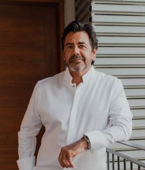 Chef Javier Plascencia white jacket